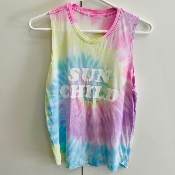 Spiritual Gangster Tops - Spiritual Gangster Tank/Tee- Tie-Die- Women's Size M